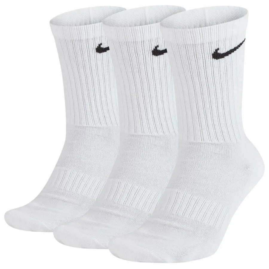 NIKE EVERYDAY CUSHION CREW 3PAIRS SX7664-100 WHITE/WHITE